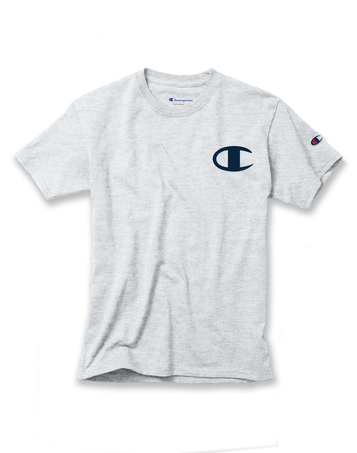 Camiseta Champion Niña - Cotton Logo Pieces ( Gris ) 0142659-WJ